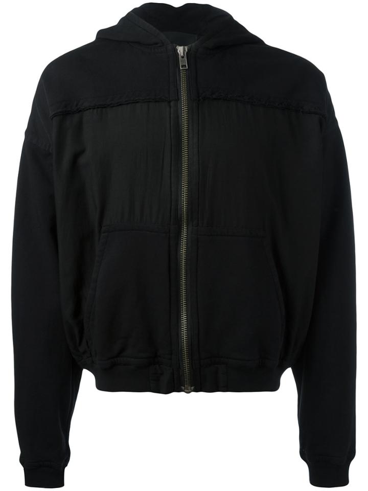 Haider Ackermann Stitched Panel Hoodie - Black