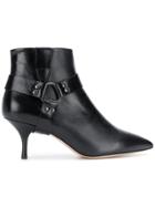 Morobé Strap Detail Ankle Boots - Black