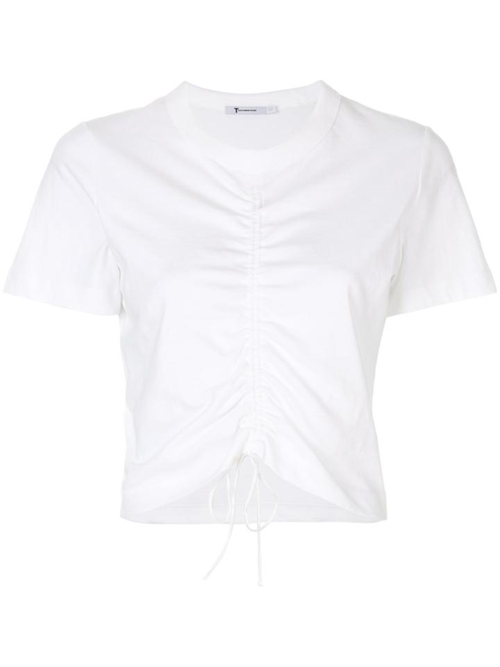 T By Alexander Wang Ruched Front T-shirt - White