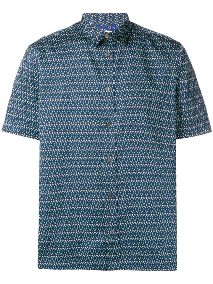 Paul Smith Diamond Print Shirt - Blue