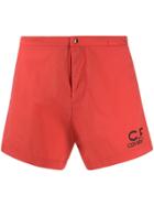 Cp Company Costume Boxer Swimshorts - Orange