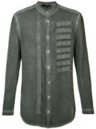 Tom Rebl - Embroidered Shirt - Men - Cotton - 46, Grey, Cotton