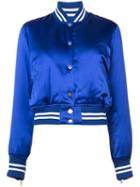 Amiri - Bomber Jacket - Women - Silk/cotton/cashmere - S, Blue, Silk/cotton/cashmere