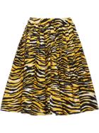 Prada Tiger Stripe Print Skirt - Yellow & Orange