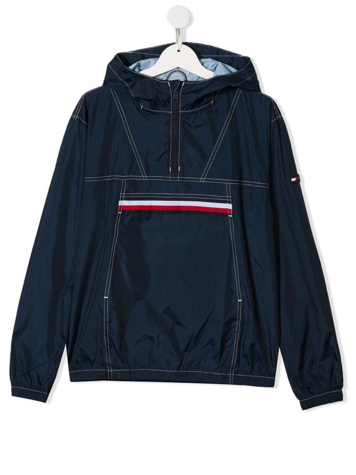 Tommy Hilfiger Teen Logo Trim Jacket - Blue