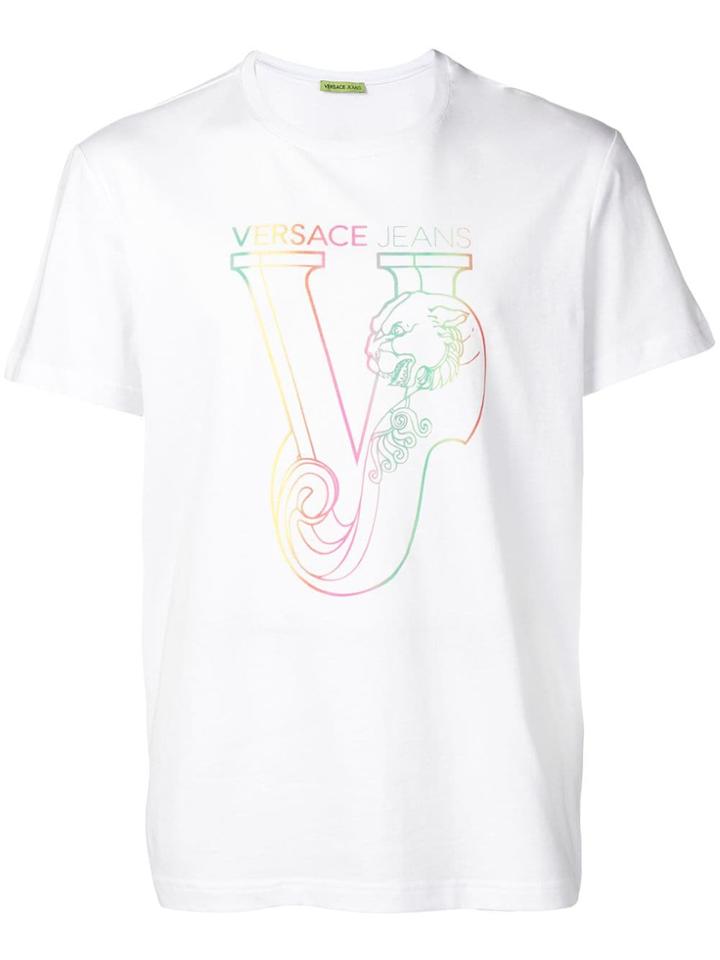 Versace Jeans Rainbow Logo T-shirt - White