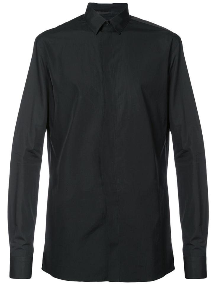Haider Ackermann Concealed Button Fastening Shirt - Black
