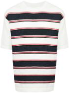 Coohem Striped Knit Top - White