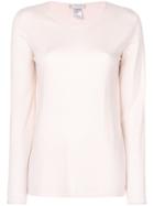 Le Tricot Perugia Crew Neck Jumper - Pink & Purple