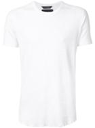 Wings+horns Round Neck T-shirt, Men's, Size: Small, White, Cotton