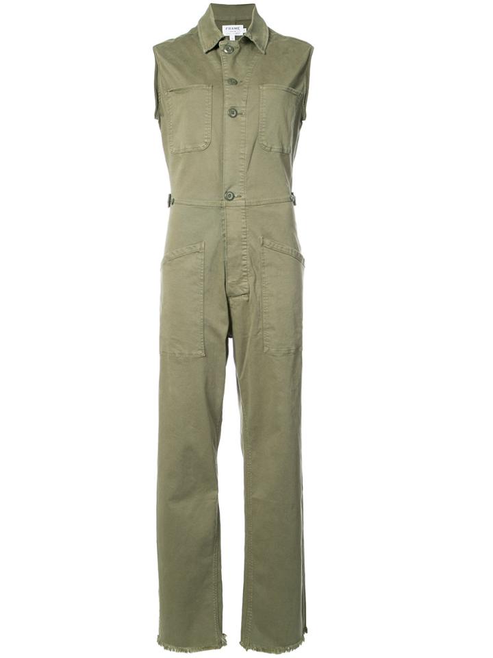 Frame Denim Le Service Jumpsuit - Green