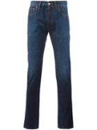 Brioni Straight-leg Jeans, Men's, Size: 35, Blue, Cotton/polyester