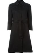 L'autre Chose Belted Raincoat - Black