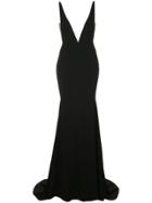Alex Perry Plunge Gown - Black