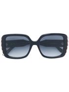 Elie Saab Oversized Square Sunglasses - Black