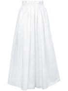 Chloé - Paper Bag Waist Midi Skirt - Women - Cotton - 36, White, Cotton