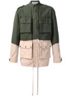 Faith Connexion Contrast Military Jacket, Men's, Size: Medium, Green, Cotton