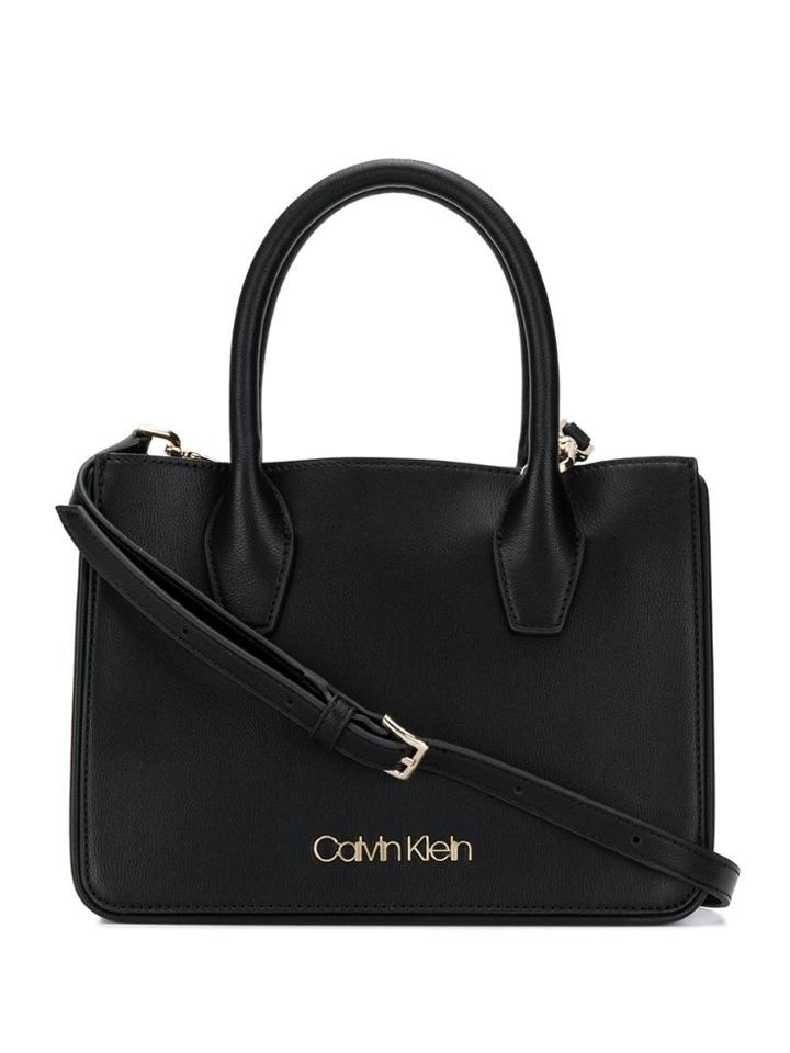 Calvin Klein Logo Tote Bag - Black