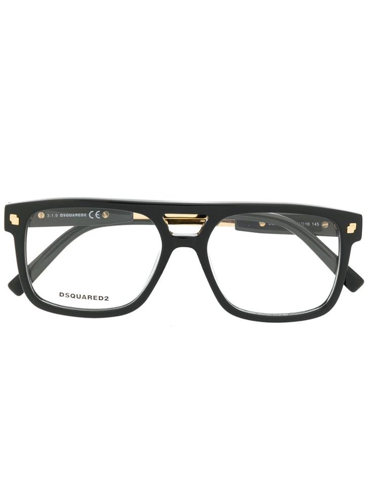 Dsquared2 Eyewear Square Shape Glasses - Black