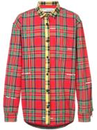 Off-white Deconstructed Check Shirt - Red