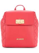 Love Moschino Small Twist Lock Backpack - Red