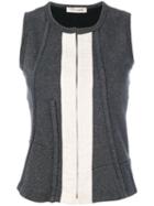 Comme Des Garçons Pre-owned Concealed Fastening Waistcoat - Grey