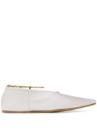 Stella Mccartney Pointed Toe Ballerinas - White