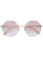 Chloé Eyewear Octagonal Frame Glasses - Metallic