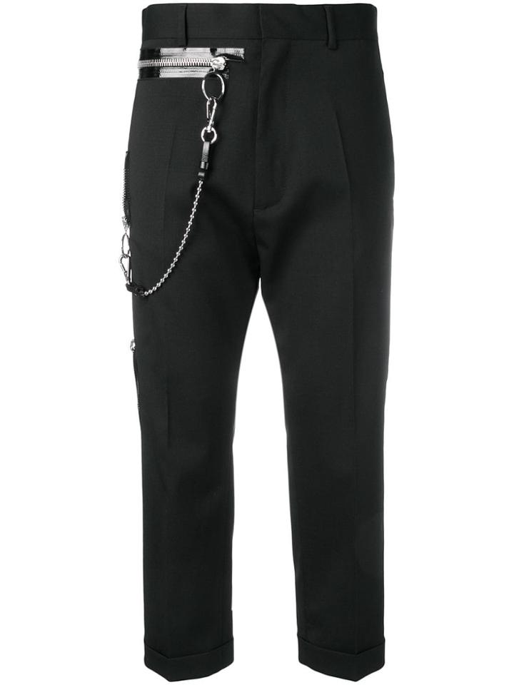 Dsquared2 Chain Detail Cropped Trousers - Black