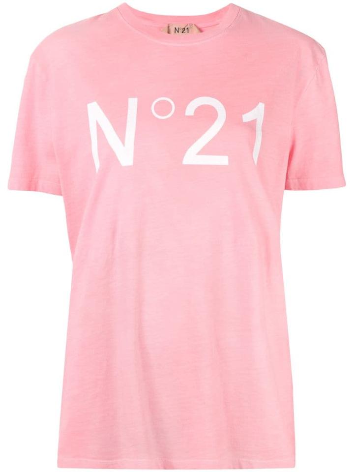 Nº21 Logo Print T-shirt - Pink