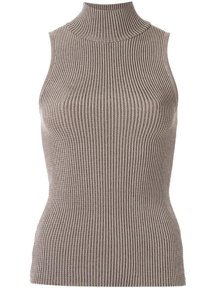 Cecilia Prado - Knitted Top - Women - Spandex/elastane/viscose - M, Brown, Spandex/elastane/viscose
