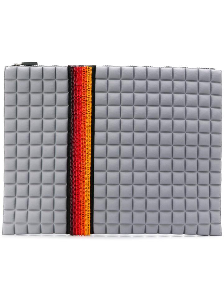No Ka' Oi Padded Clutch - Grey
