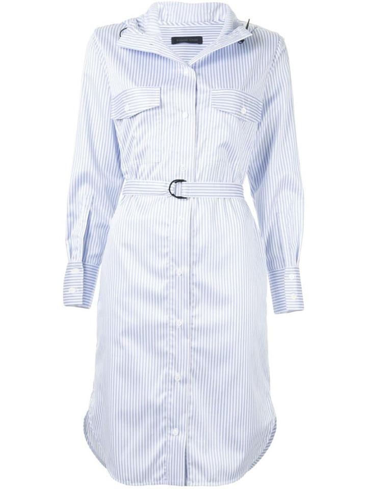 Eudon Choi Alberta Striped Shirt Dress - Blue