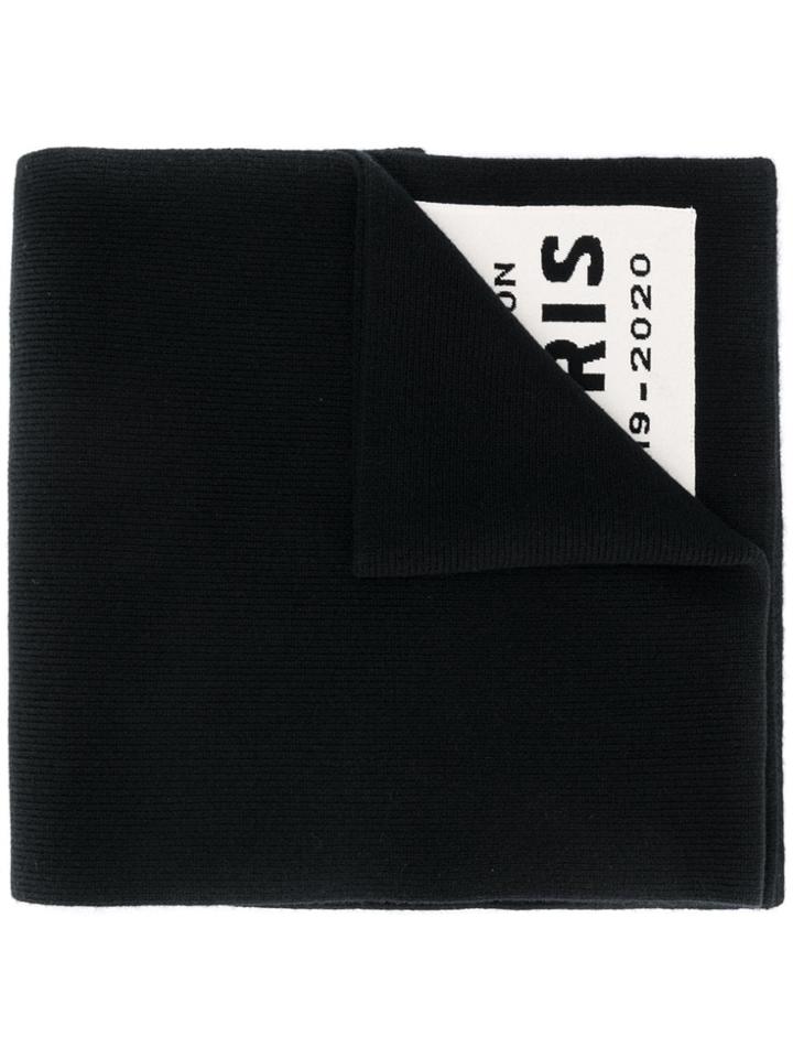 Jil Sander Logo Box Scarf - Black