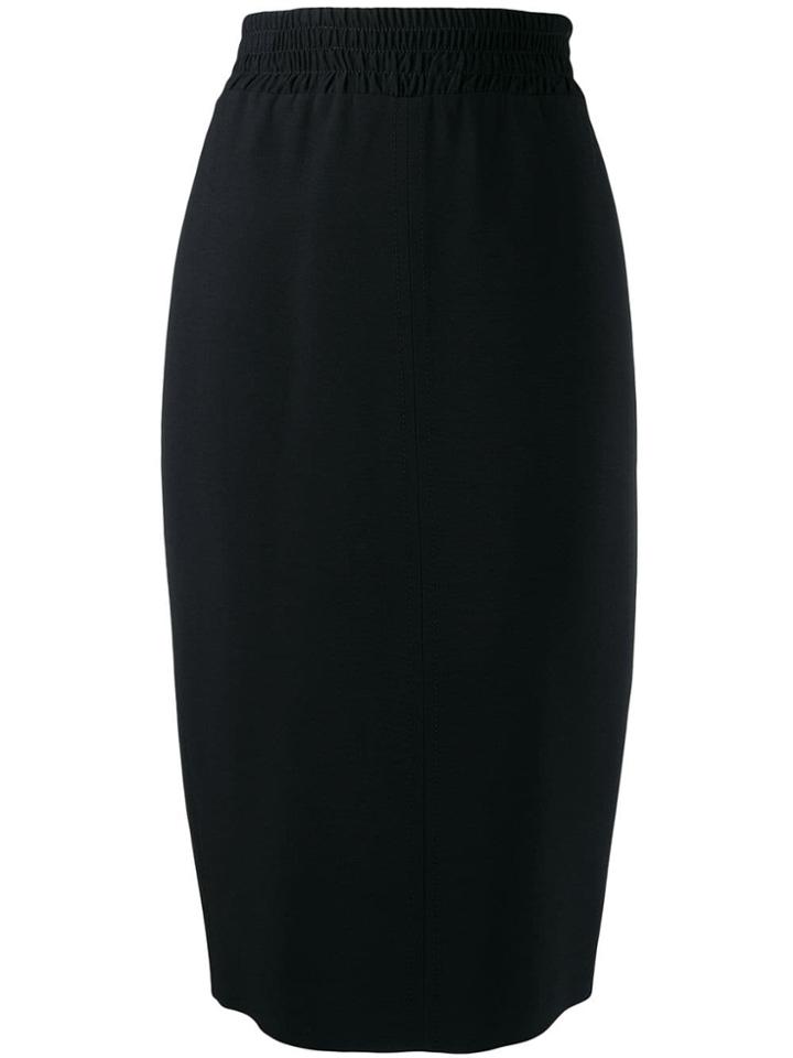 Nº21 Knitted Side Stripe Skirt - Black