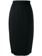 Nº21 Knitted Side Stripe Skirt - Black