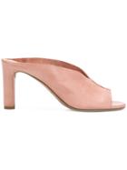 Del Carlo Open-toe Mule Sandals - Pink & Purple