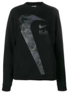 Comme Des Garçons X Nike Camouflage Logo Sweatshirt - Black