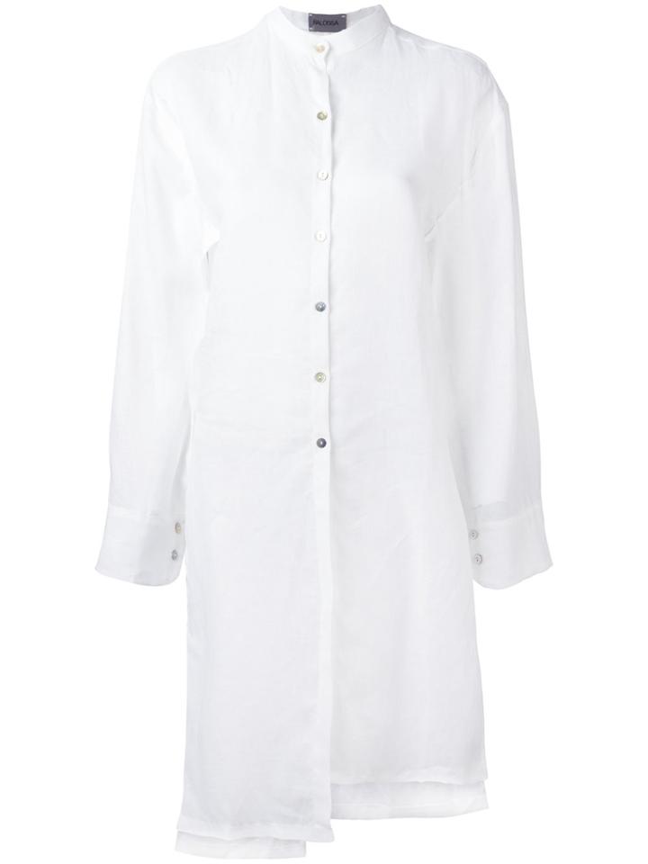 Balossa White Shirt Long Wide Sleeve Shirt