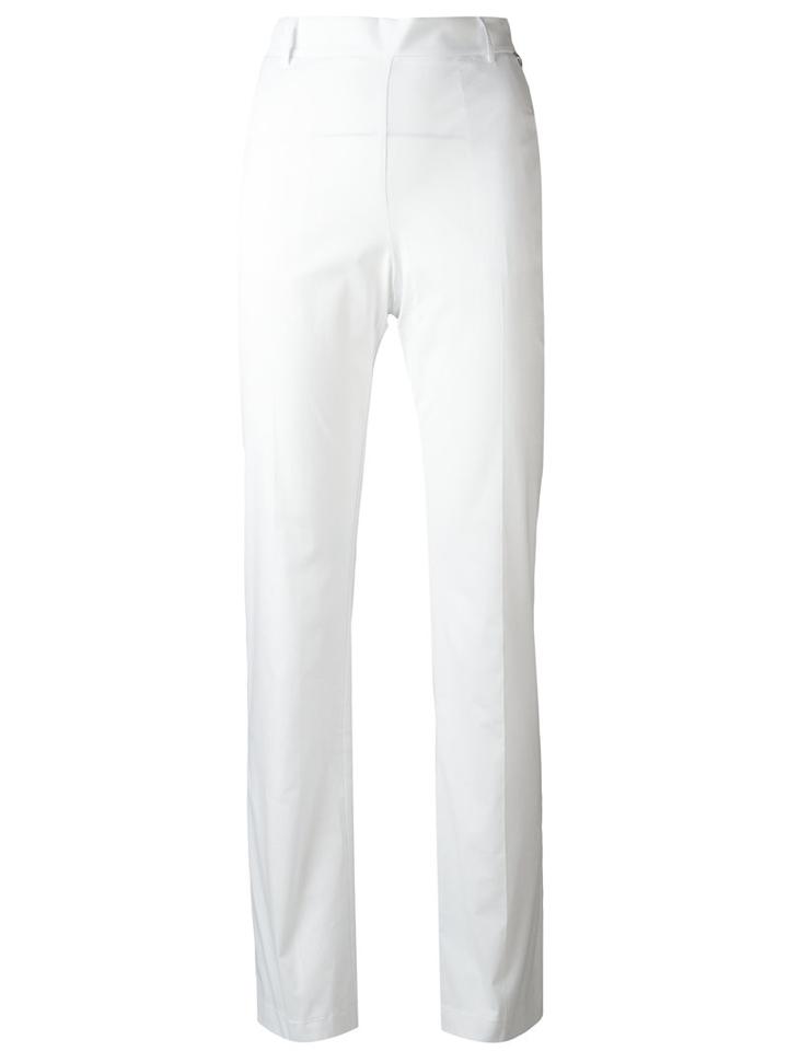 Twin-set Chino Trousers, Women's, Size: 42, White, Cotton/spandex/elastane