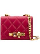 Alexander Mcqueen Quilted Shoulder Bag - Red