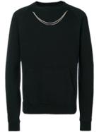Overcome Chained Trim Sweatshirt - Black