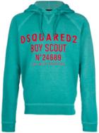 Dsquared2 Boy Scout Printed Hoodie - Green