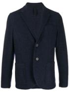 Harris Wharf London Textured Twill Blazer - Blue