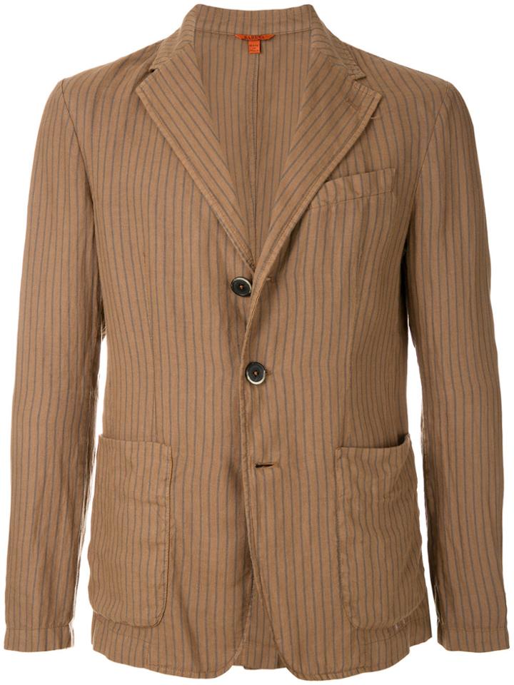 Barena Pin Striped Blazer - Brown