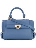 Salvatore Ferragamo - Sofia Tote - Women - Calf Leather - One Size, Blue, Calf Leather
