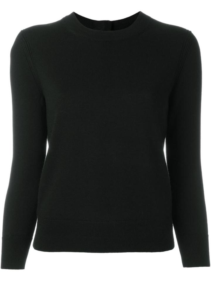 Marc Jacobs Embellished Button Jumper, Women's, Size: Xs, Black, Wool