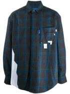 Ader Error Check Flannel Shirt - Grey