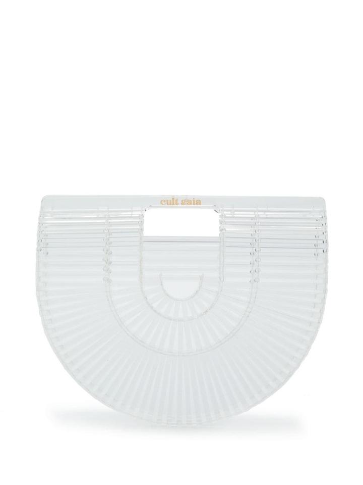 Cult Gaia Transparent Clutch Bag - Neutrals
