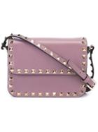 Valentino Valentino Garavani 'rockstud' Crossbody Bag, Women's, Pink/purple, Calf Leather
